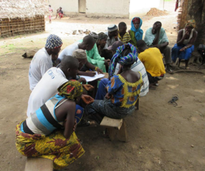 Group discussion at Sambaia village, Sierra Leone