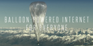 Google's Project Loon uses high-altitude balloons to provide Internet access to rural and remote areas.