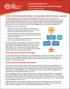 Integrated Model of Communication for Social Change An HC3 Research Primer