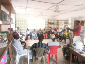 Community dialogue in Port Loko. 